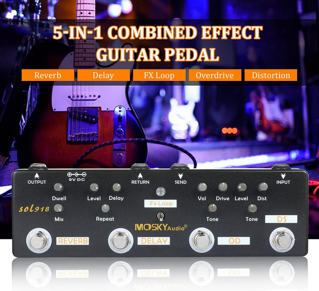 5-in-1 Multi Effect Guitar Pedal Q93622