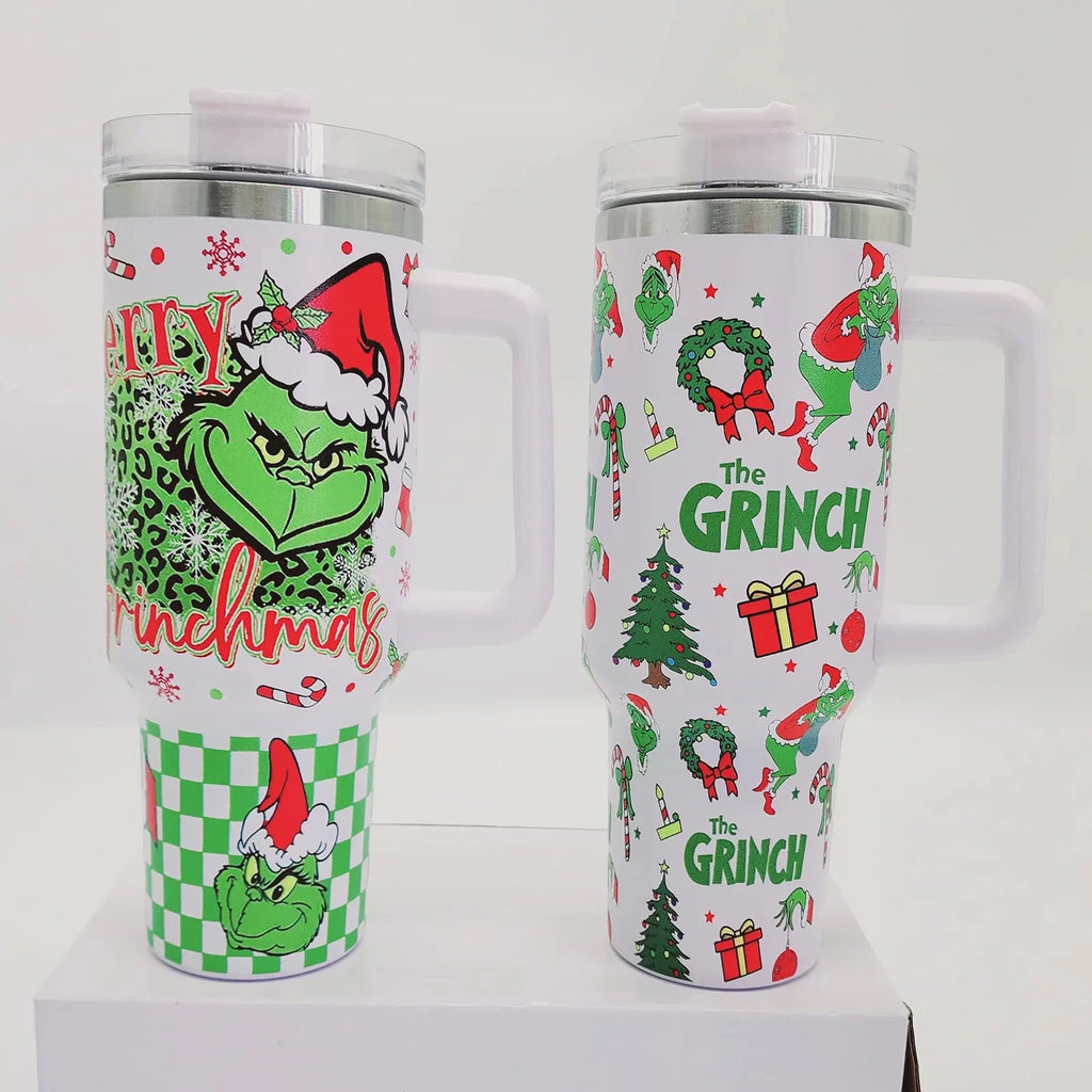 40 OZ Stainless Steel Insulated Tumbler with Handle J998