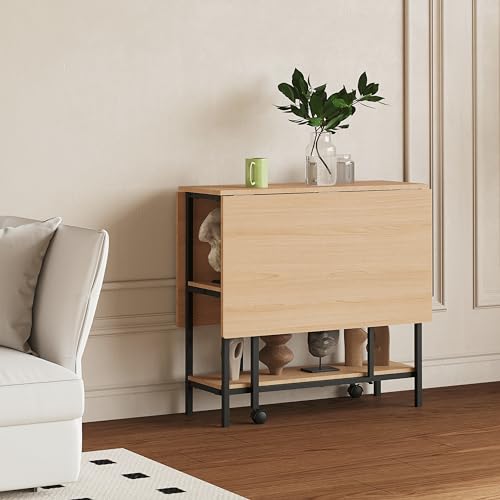Solid Wooden Drop Leaf Dining Table Q657