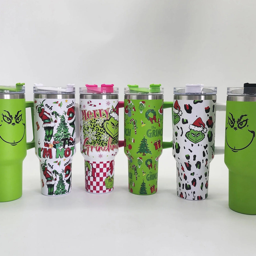 40 OZ Stainless Steel Insulated Tumbler with Handle J998