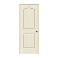 28 in. x 80 in. Primed Left-Hand Textured Solid Core Molded Composite MDF Single Prehung Interior Door B59544