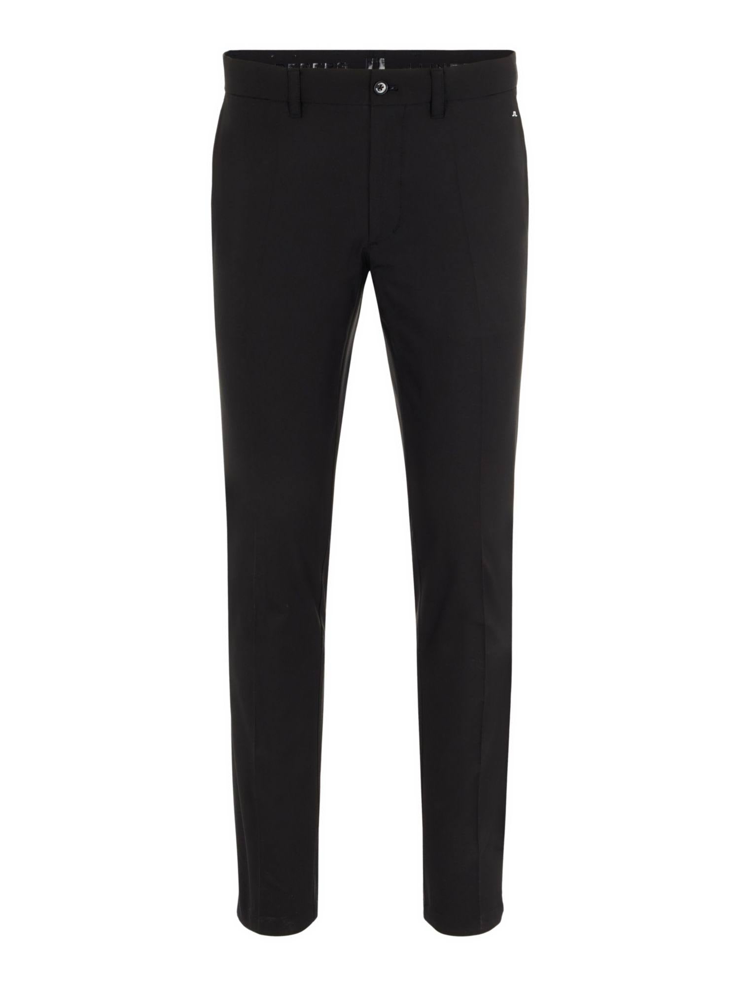 Black Tight Fit Poly Pants Q466894