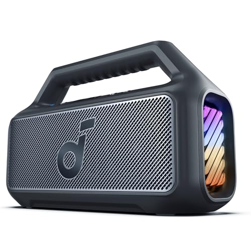 80W Portable Bluetooth Speaker with Subwoofer, IPX7 Waterproof X907778
