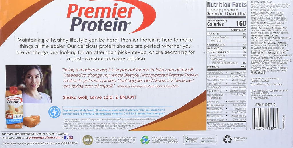 Caramel Protein Shake, 198 Fluid Ounce T2716