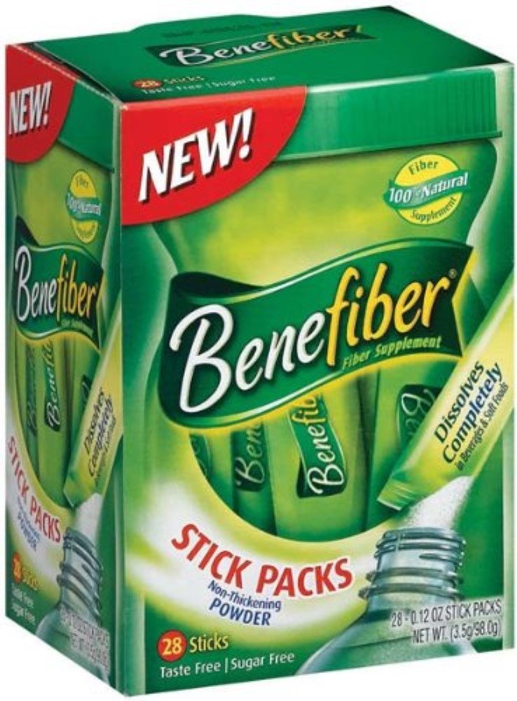 Unflavored Fiber Sugar-Free Stick Packs, 28 ea (Pack of 3) H113314