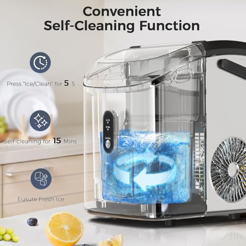 Stainless Steels Silver Nugget Ice Maker O7954