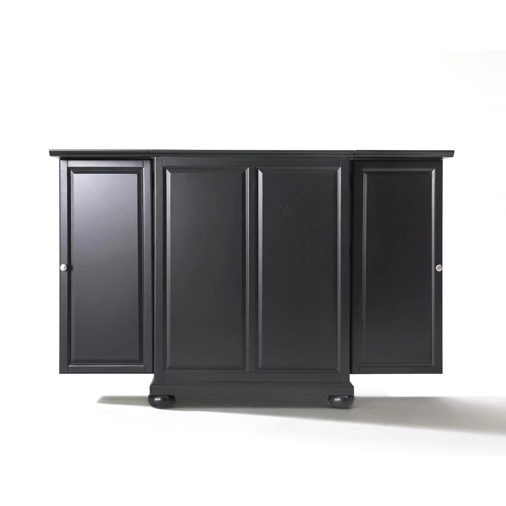 Black Wood Expandable Bar Cabinet X8831