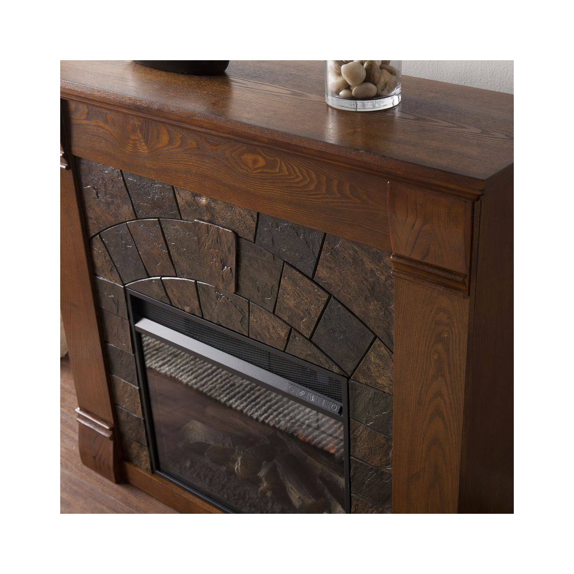 Salem Antique Oak Electric Fireplace M2637