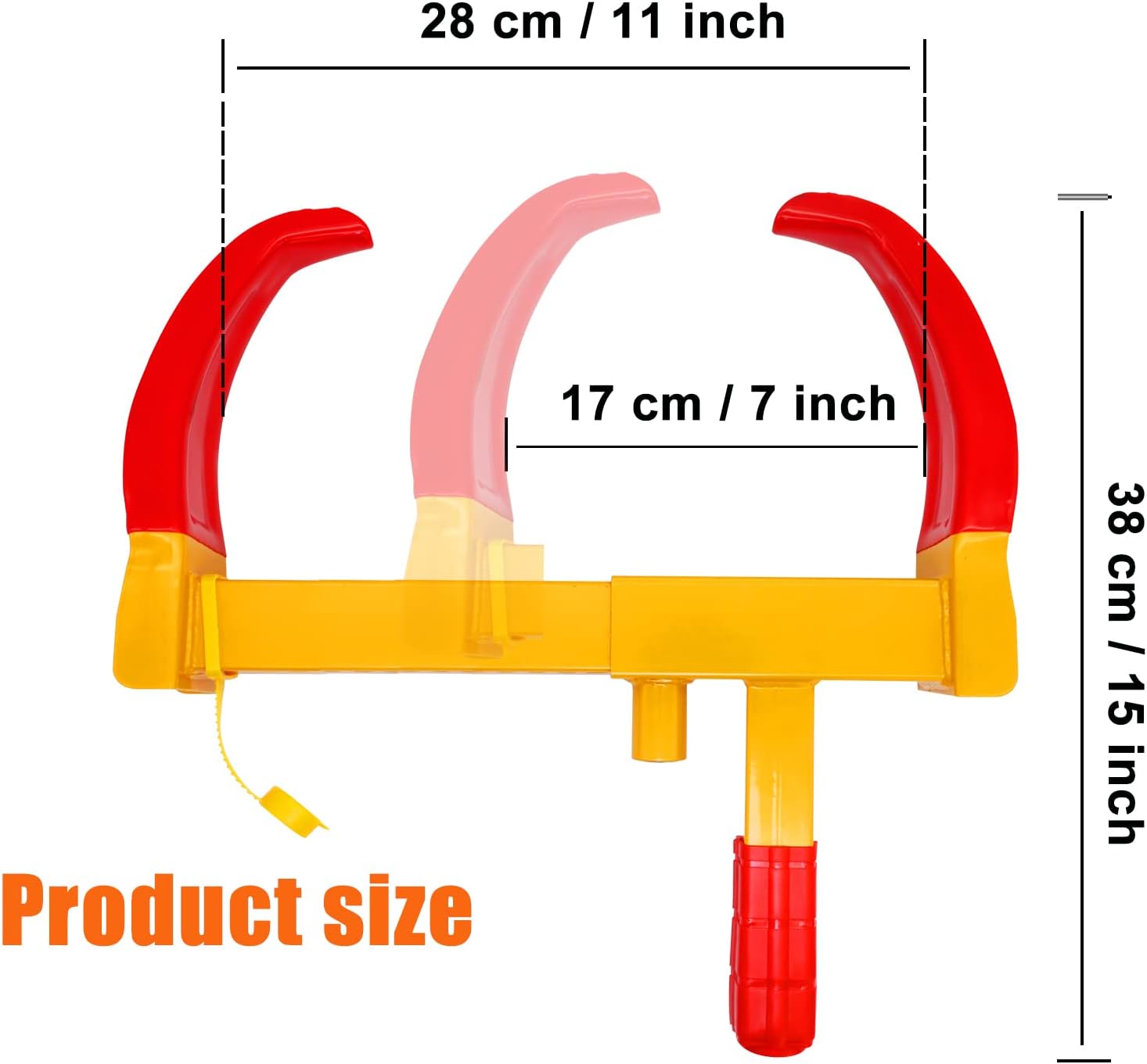 2PCS Universal Wheel Clamp Tire Lock V716