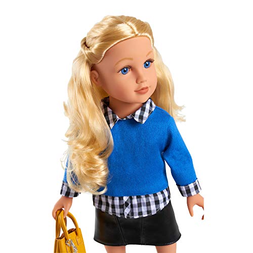 18-Inch Hand Painted Doll with Blonde Hair and Blue Eyes C75096