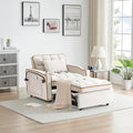 Twin Size Pull Out Sofa Bed Chair, Velvet Convertible Sleeper Chair Bed S634