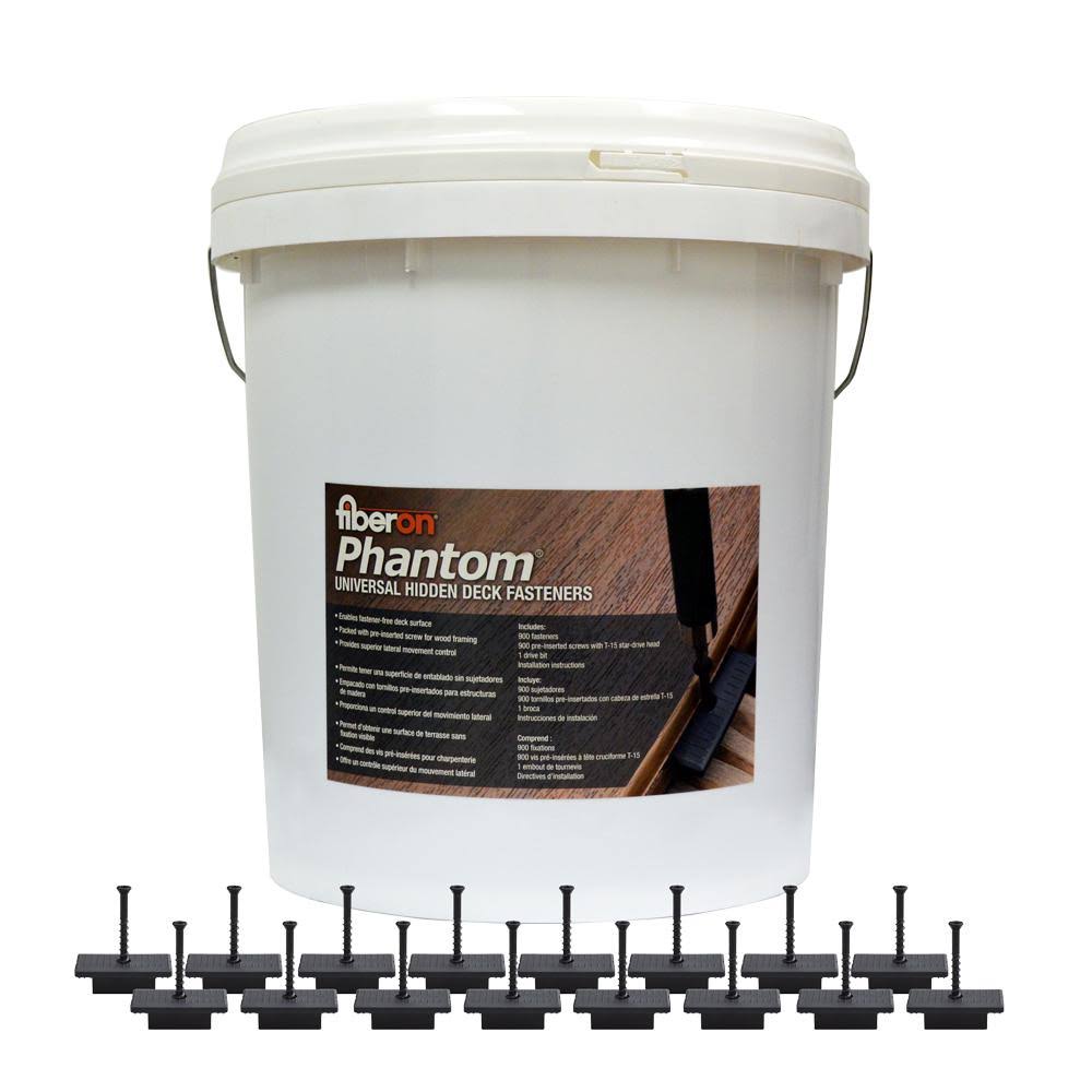 Black Hidden Deck Fastener Bucket D327