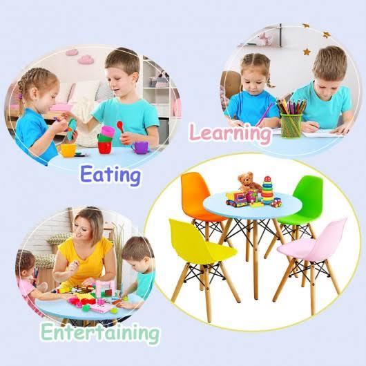 5 Piece Kids Set with 4 Armless Chairs S2565