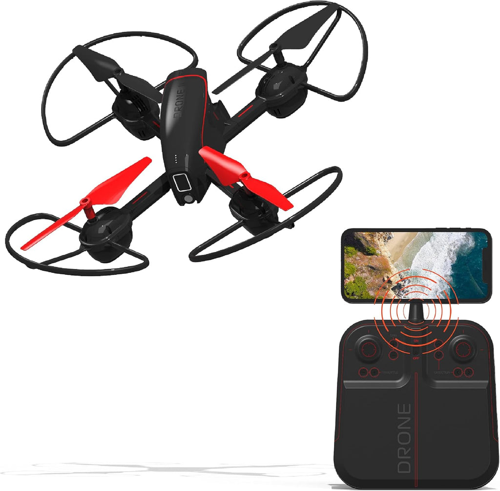 10” Drone with Camera, LED Lights, Rechargeable Battery T442