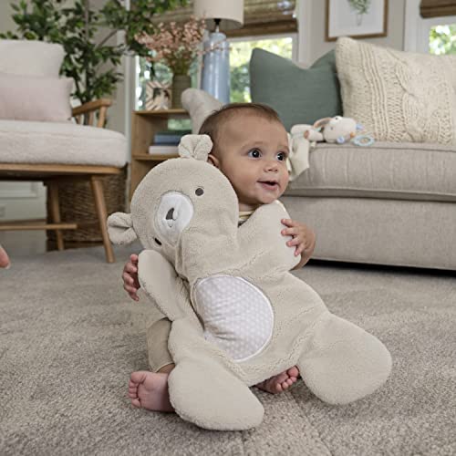 Baby Bouncer Seat with Light Up Toy Bar and Bunny Tummy Time Pillow Mat W31394