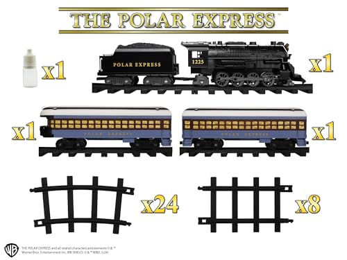 Battery-Operated Toy Train Set with Bluetooth, Locomotive, Train Cars, & Track T69876