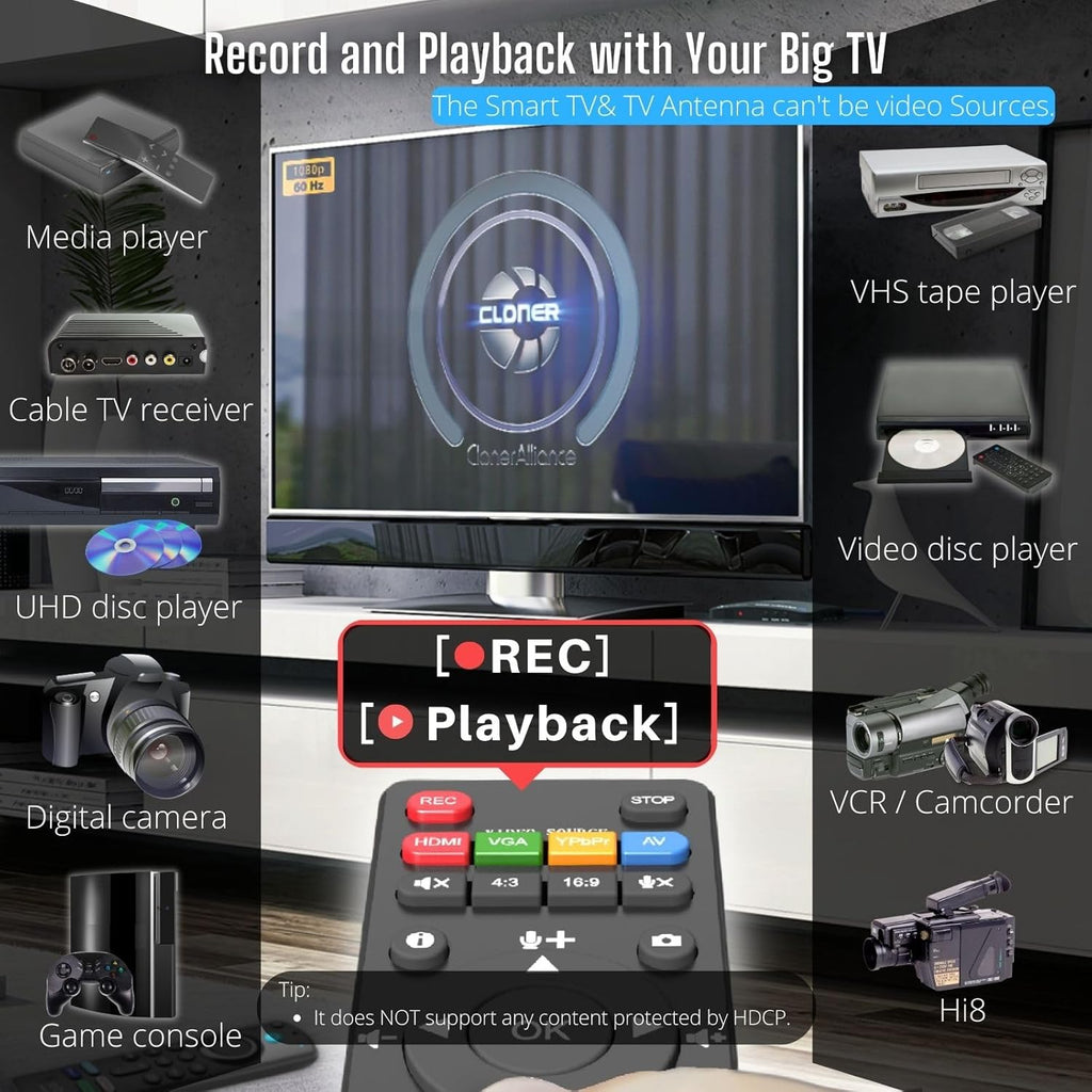 1080p Video Recorder with HDMI Capture P332