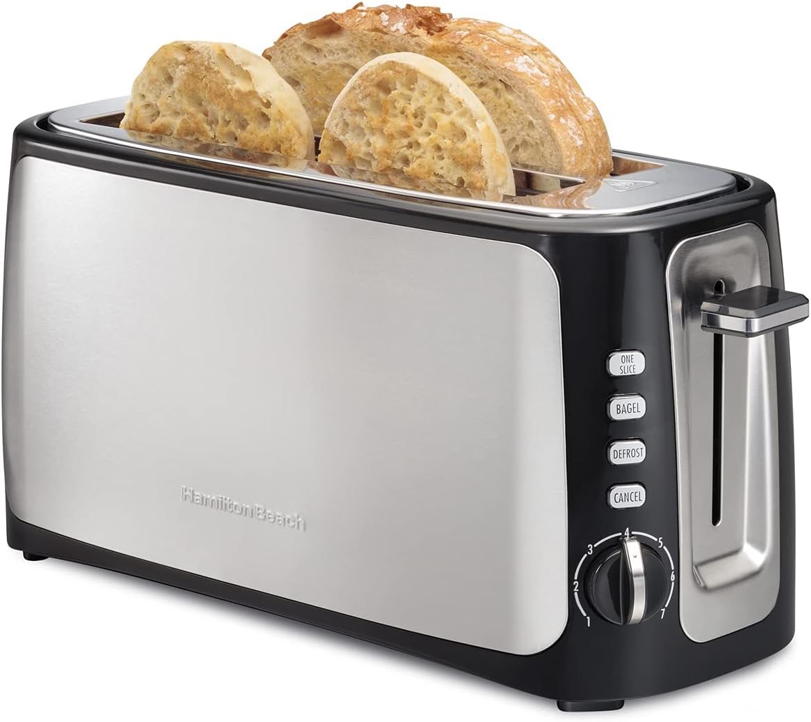 4-Slice Toaster with Long-Slots, Stainless Steel T9674