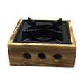 Compact Alcohol Stoves with Wooden Base 16cm X131