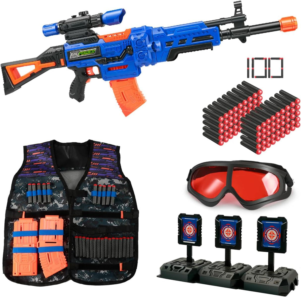 4 in 1 Automatic Kids Sniper Rifle Toy Guns with Removable Magazines E402360
