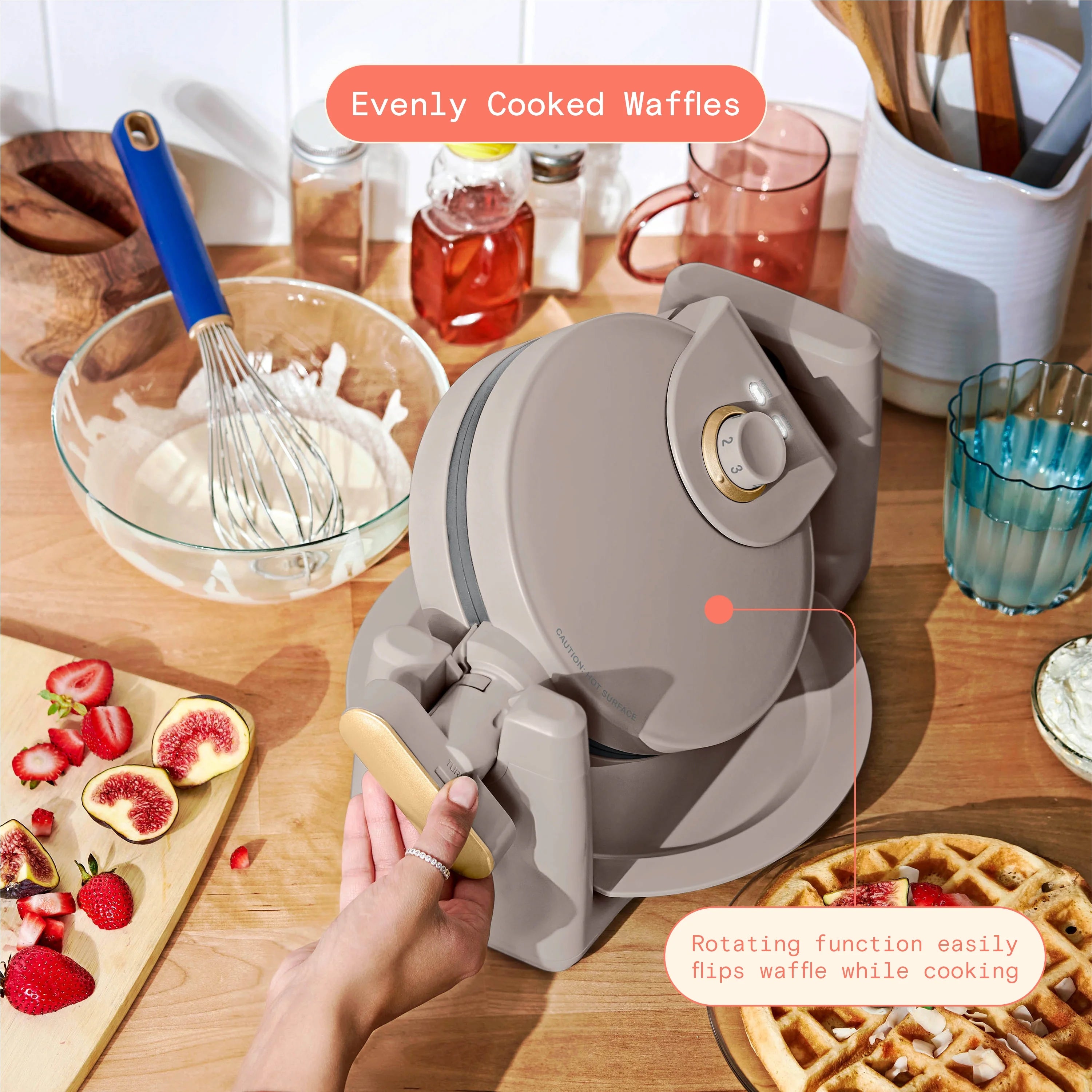 Rotating Belgian Waffle Maker B3213