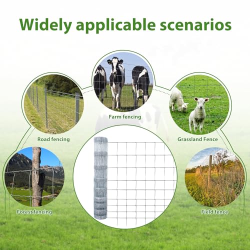 4×164ft Woven Galvanized Cattle Panel I494