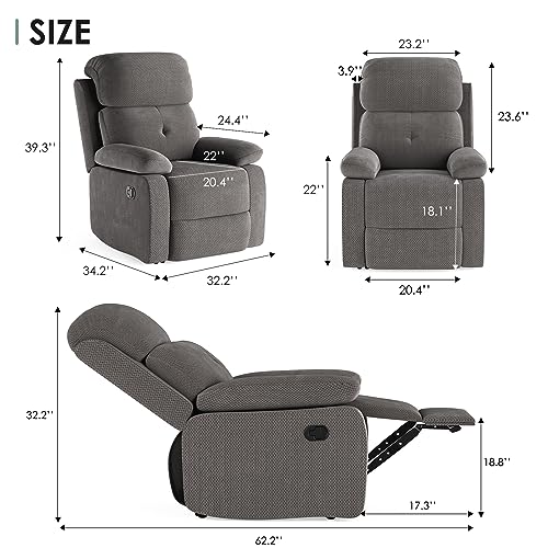 Sand Manual Recliner Chair D33759