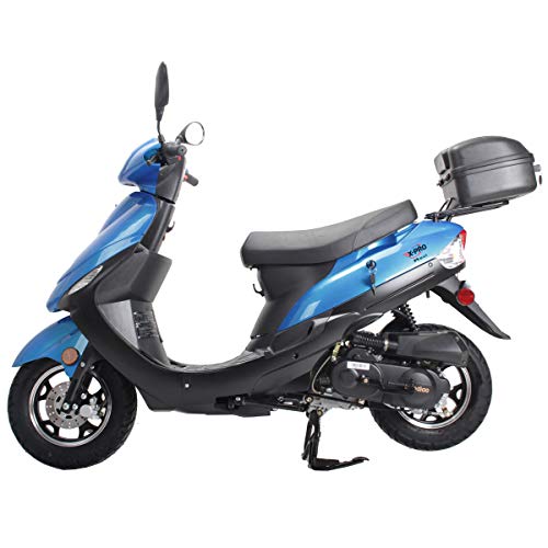 50cc Moped with Electric/Kick Start, Rear Trunk, 10" Aluminum Wheels V62691