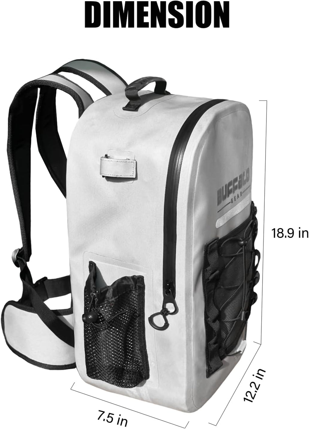 26L Waterproof Fishing Backpack with Rod Holder M41328