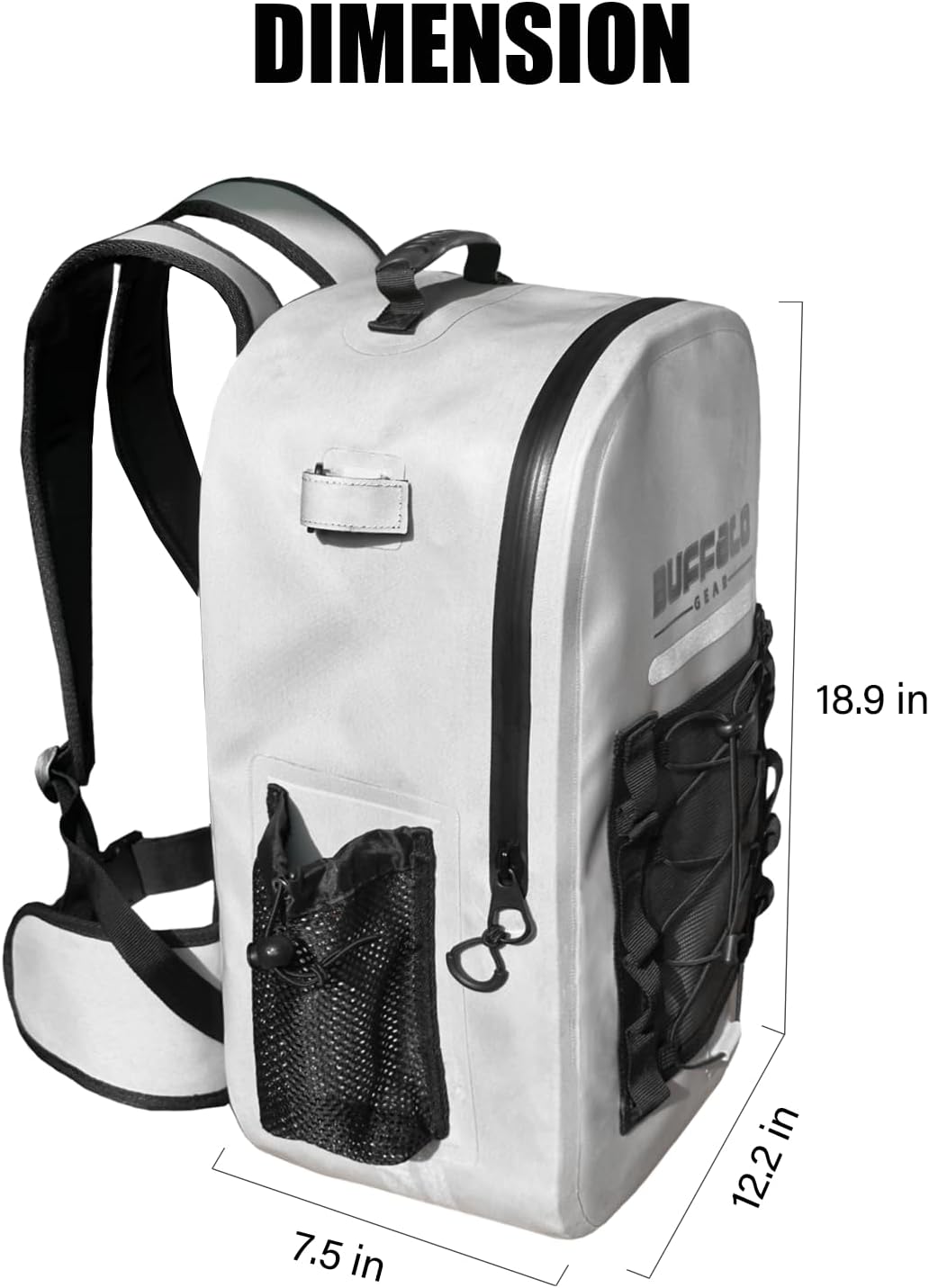 26L Waterproof Fishing Backpack with Rod Holder M41328
