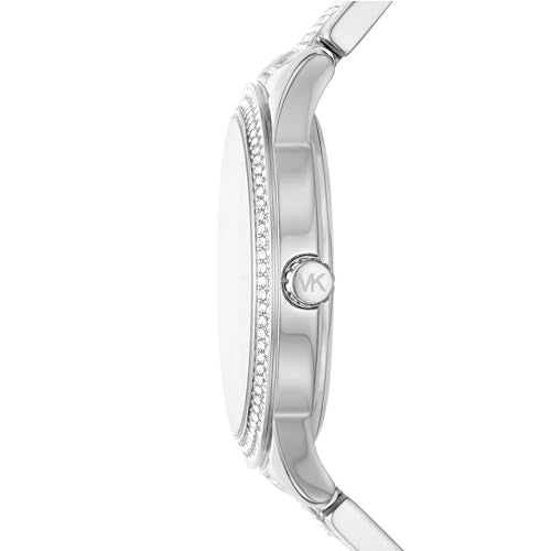 Stainless Steel and Pavé Crystal Multifunction Watch K82426