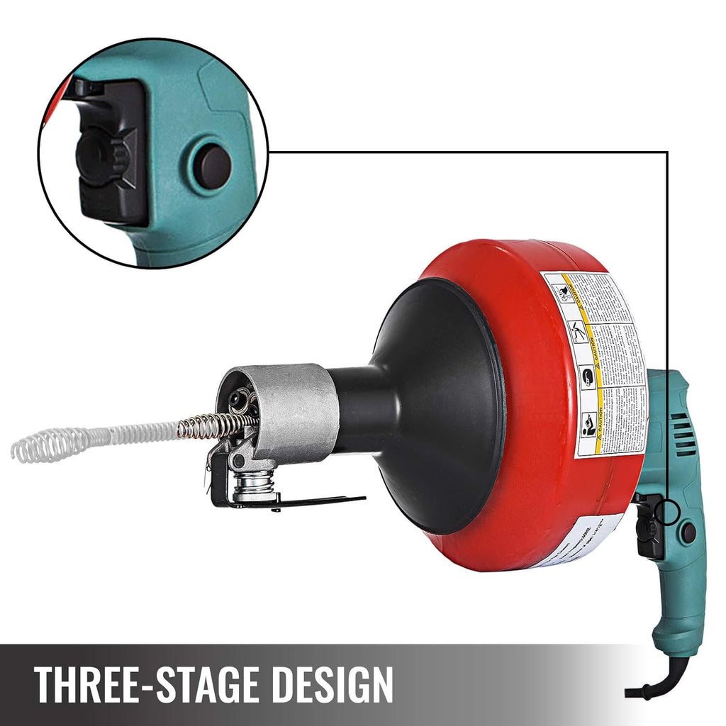 26FT x 1/3Inch Electric Drain Auger B7216