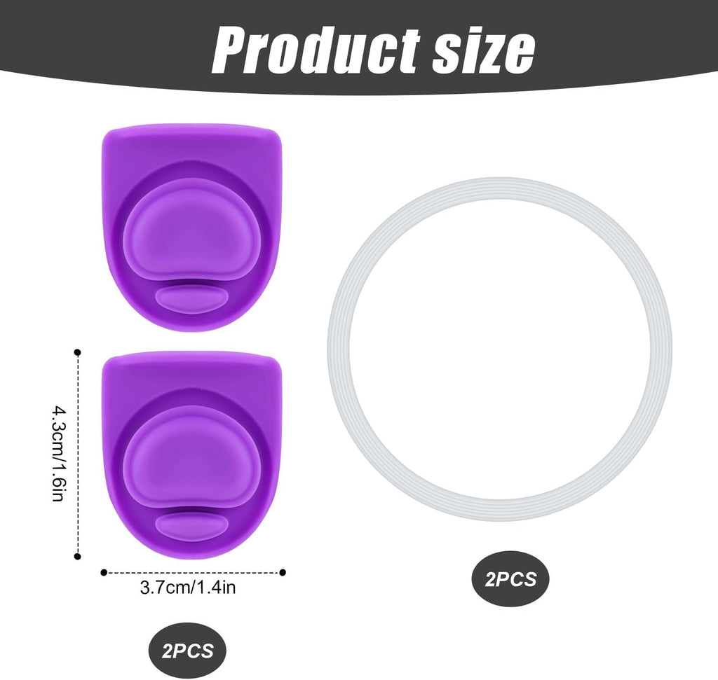 4pcs Silicone Bottle Seal Ring Replacement Rubber Stopper for 19oz 24oz 32oz 40oz Water Bottle Lid Parts X571336