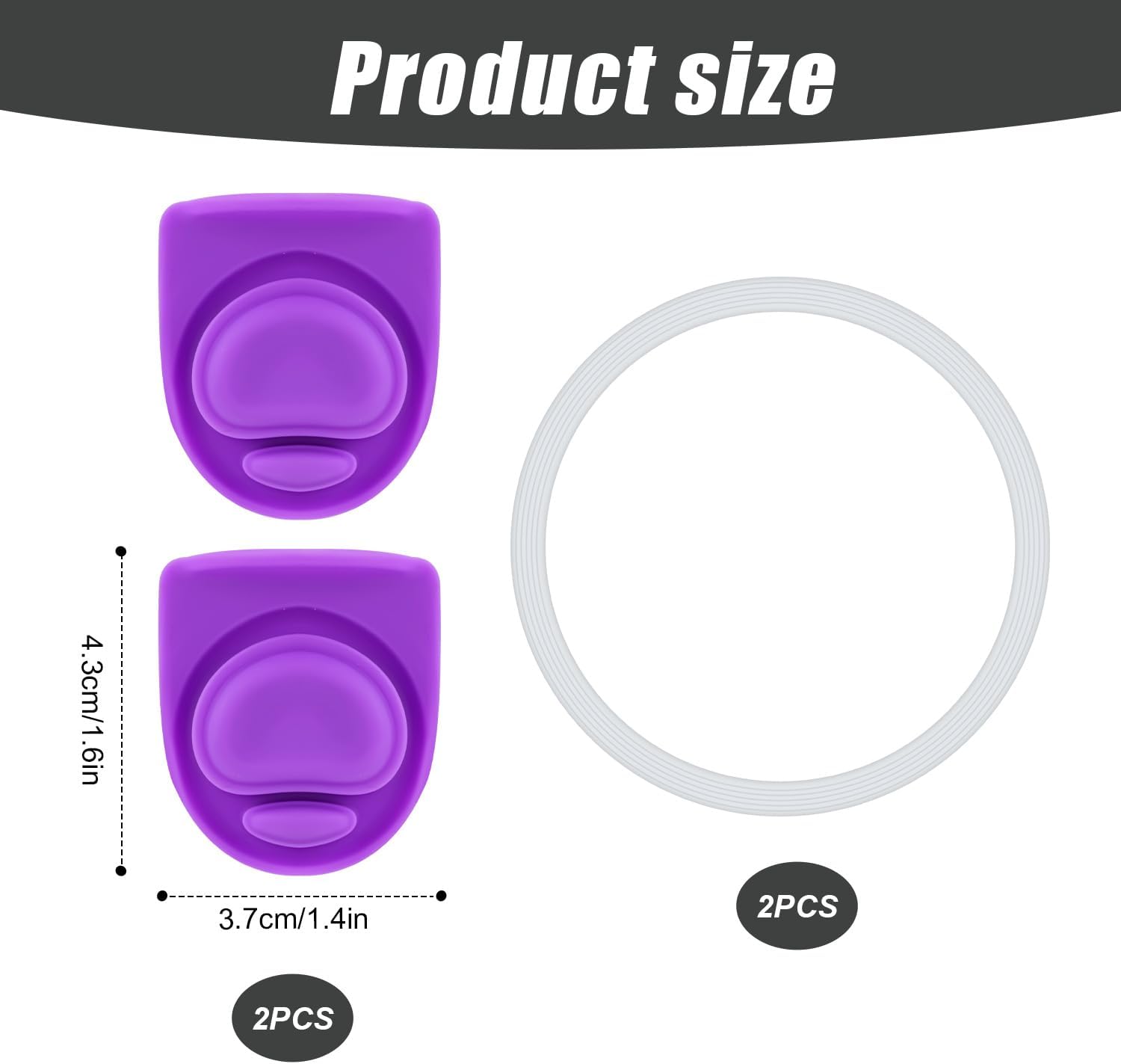 4pcs Silicone Bottle Seal Ring Replacement Rubber Stopper for 19oz 24oz 32oz 40oz Water Bottle Lid Parts X571336
