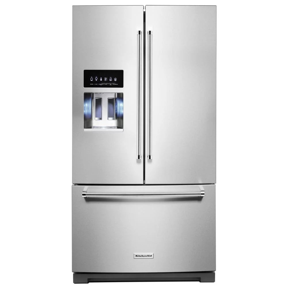 Black Stainless Steel French Door Freestanding Refrigerator C9244
