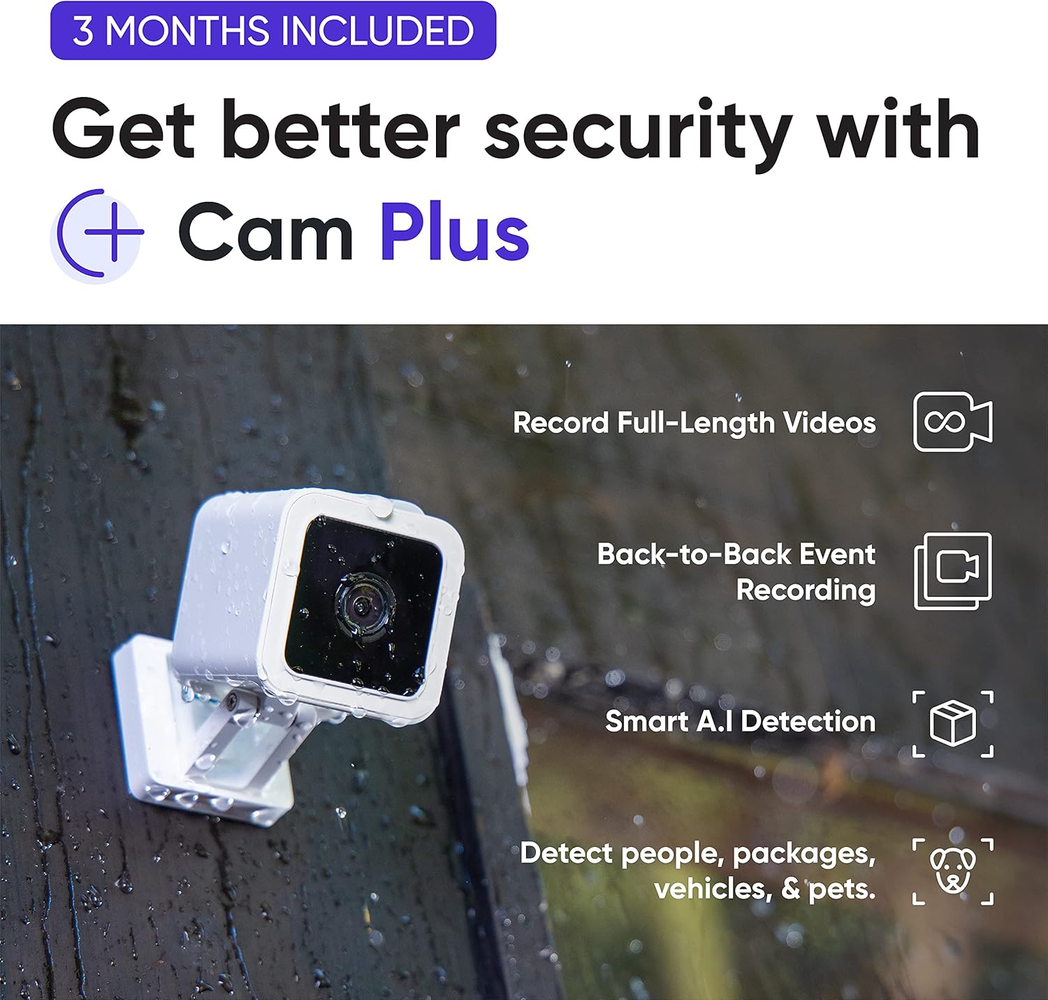 1080p HD Indoor/Outdoor Video Camera with Color Night Viewing and 2-Way Audio U49786