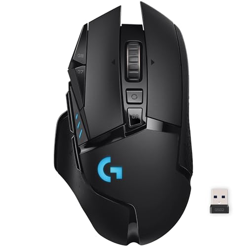 Black Wireless Gaming Mouse with Hero 25K Sensor A4267