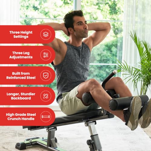 Adjustable Weight Bench with Reverse Crunch Handle E43730