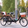 Folding Adult Tricycle with Back Seat, 3 Wheels G600513