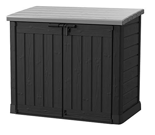 Black Outdoor Resin Storage Shed Q929473
