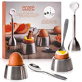 Egg Cracker Topper Set with Egg Cups, Cutter, Spoons Q3374