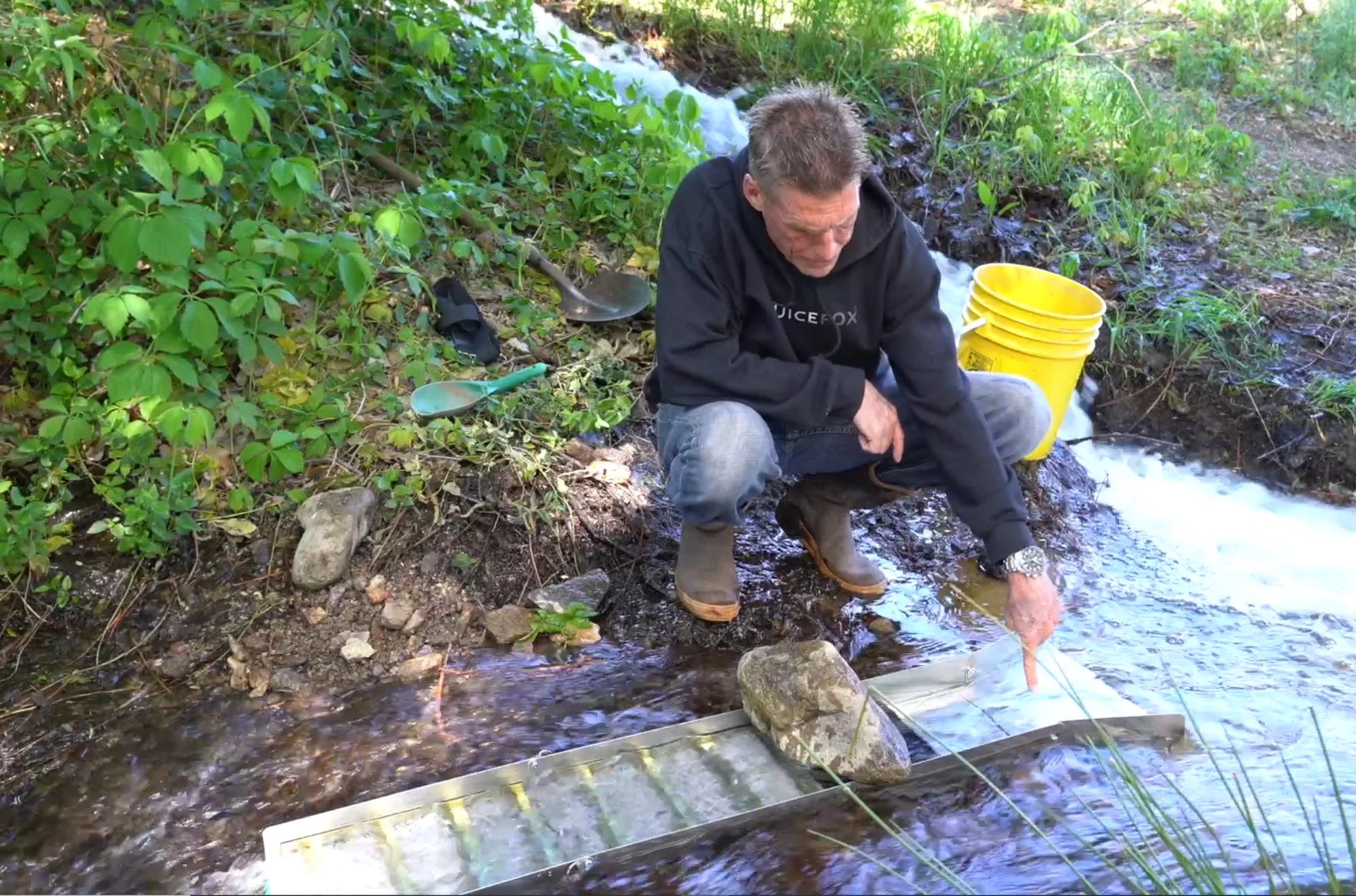 Complete Gold Mining Kit with 50 inch Gold Sluice Box S266