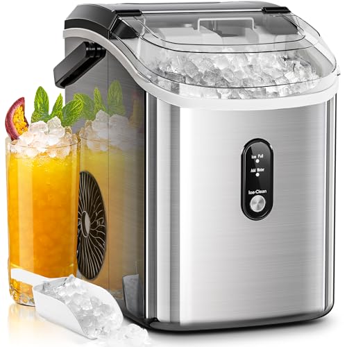 Stainless Steels Silver Nugget Ice Maker O7954