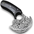Handmade Damascus Steel Ulu Knife X647467