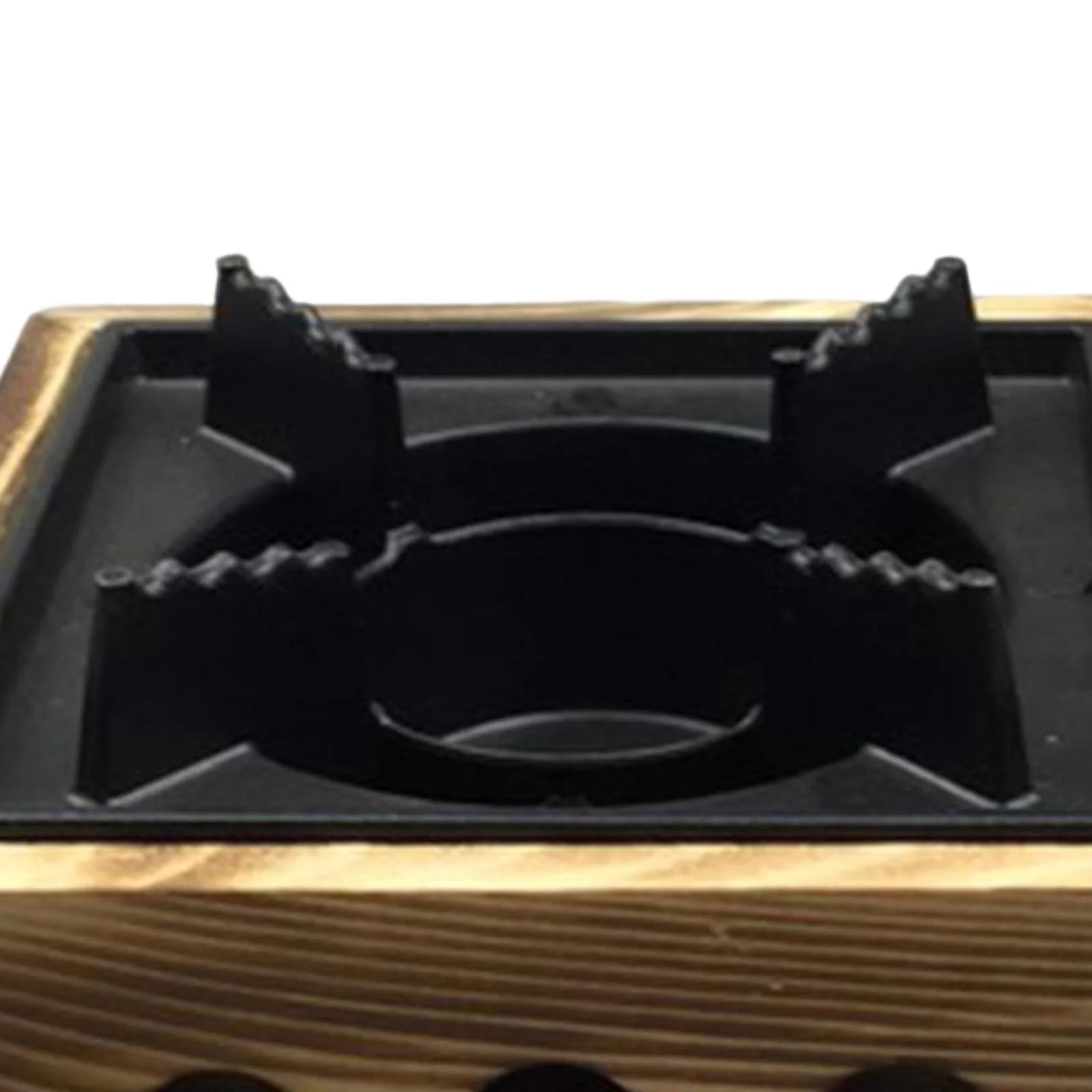Compact Alcohol Stoves with Wooden Base 16cm X131