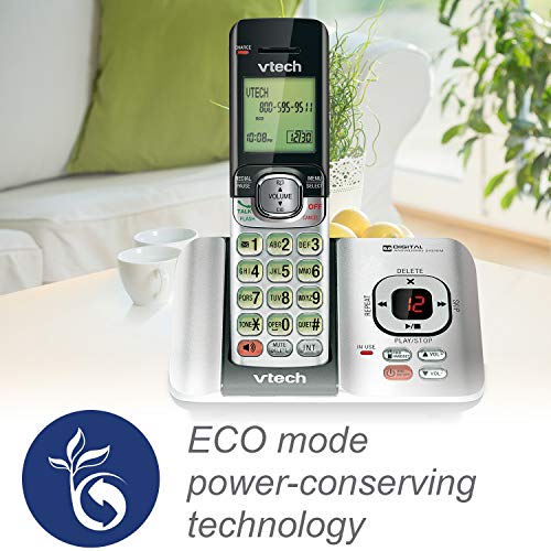 4-Handset DECT 6.0 Cordless Phone with Answering System and Caller ID, Wall-Mountable V61879