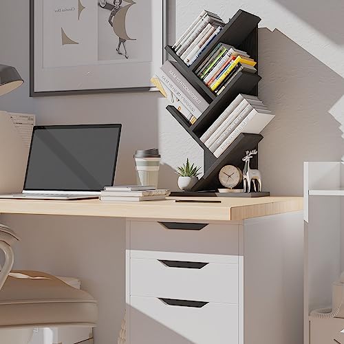 4 Tier Natural Wood Bookshelf B695647
