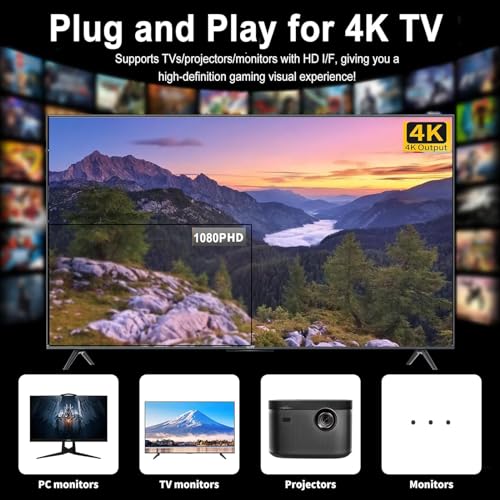 Retro Video Game Console Stick with 2 Wireless Controllers N663