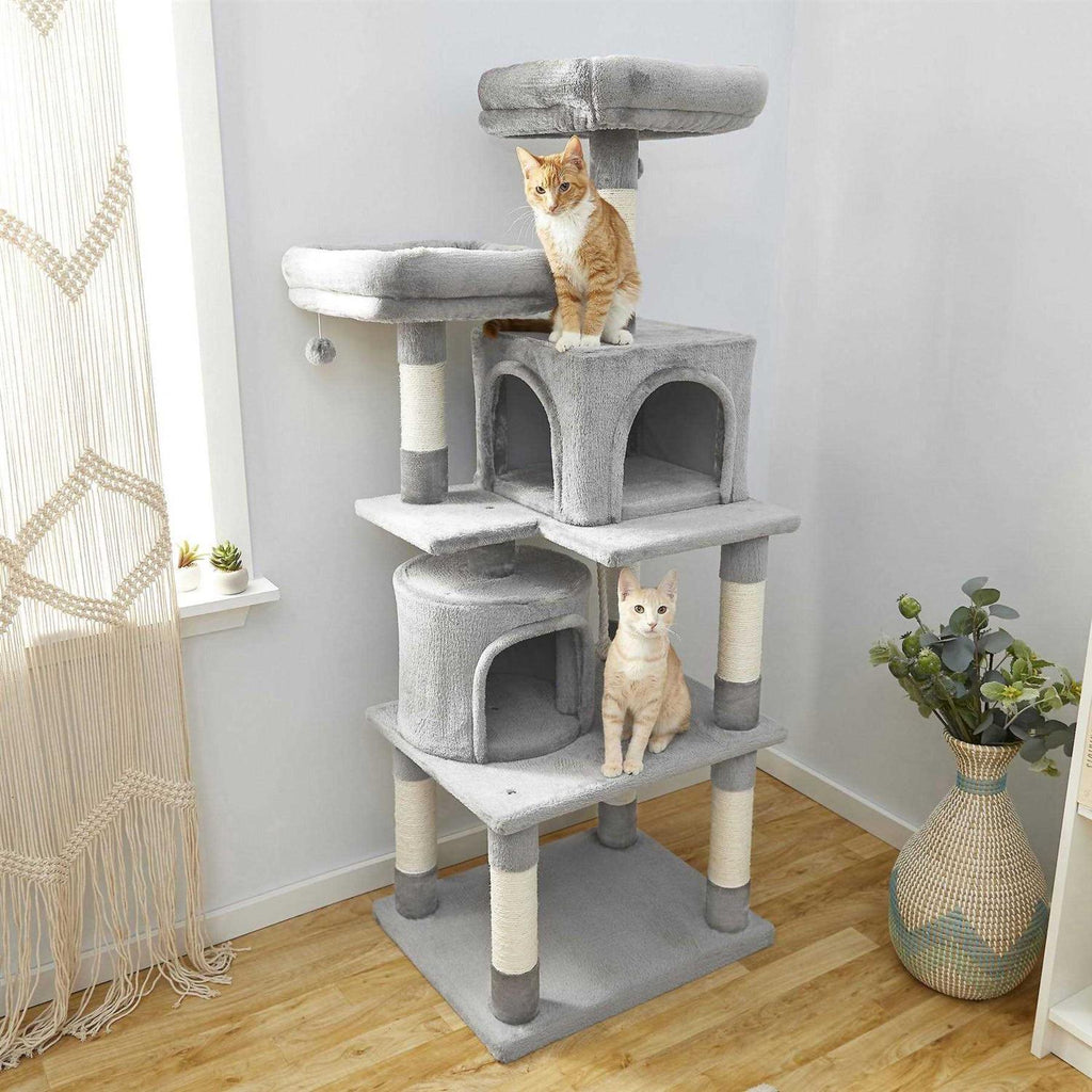 61-in Faux Fur Cat Tree Condo N3929