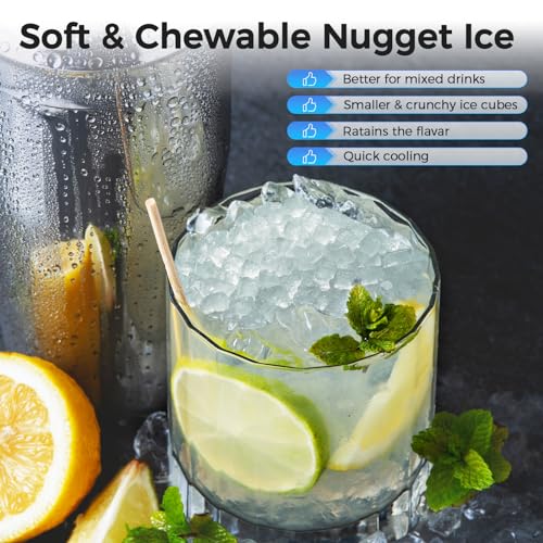Stainless Steels Silver Nugget Ice Maker O7954